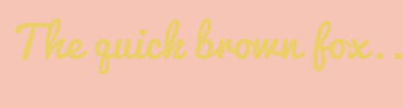 Image with Font Color EBCF6C and Background Color F7C5B5